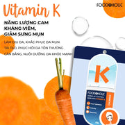 M?t N? Tinh Ch?t Vitamin K Tái T?o Da Foodaholic Derma AC Control Mask With Vitamin K (23g) - FD000009 - Rosslyn