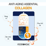 M?t N? Collagen Gi?m N?p Nh?n, C?ng Bóng Da Foodaholic COLLAGEN Anti-Aging Essential Mask (23g) - FD000002 - Rosslyn