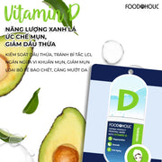M?t N? Tinh Ch?t Vitamin D D?u Da, D??ng ?m Foodaholic Derma Perfect Renewal Mask With VITAMIN D (23g) - FD000007 - Rosslyn