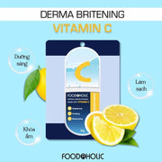 M?t N? Tinh Ch?t Vitamin C D??ng Tr?ng, M? Thâm Foodaholic Derma Brightening Mask With VITAMIN C (23g) - FD000006 - Rosslyn
