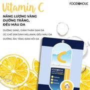 M?t N? Tinh Ch?t Vitamin C D??ng Tr?ng, M? Thâm Foodaholic Derma Brightening Mask With VITAMIN C (23g) - FD000006 - Rosslyn