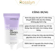 Kem lót Catrice Primer The Mattifier Oil-Control 30ml - Rosslyn