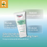 S?a r?a m?t d?ng b?t s?ch sâu cho da nh?n Eucerin Pro Acne Cleansing Foam 150g - EU000015 - Rosslyn