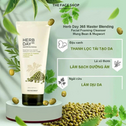 S?a R?a M?t chi?t xu?t ??u xanh THE FACE SHOP Herb Day 365 Master Blending Facial Foaming Cleanser Mung Bean & Mugwort 170ml - TF000022 - Rosslyn