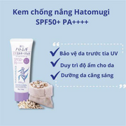 Kem ch?ng n?ng nâng tone d??ng ?m, làm sáng da Reihaku Hatomugi UV Milky Gel SPF50+ PA++++ 70g (màu tím) - RH000013 - Rosslyn