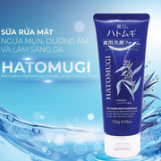 S?a R?a M?t Ng?a M?n Làm Sáng Da Acne Care & Facial Washing Reihaku Hatomugi Nh?t B?n 130g - RH000002 - Rosslyn