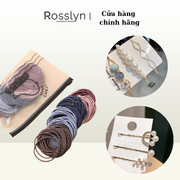 Set 100 Dây Chun Bu?c Tóc Tr?n Nhi?u Màu Co Giãn T?t ??ng Trong Túi Zip Ti?n L?i - QT173 - Rosslyn