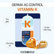 M?t N? Tinh Ch?t Vitamin K Tái T?o Da Foodaholic Derma AC Control Mask With Vitamin K (23g) - FD000009 - Rosslyn