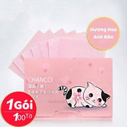 H??ng Hoa Anh ?ào Gi?y Th?m D?u Da M?t V? Sinh D?u Nh?n Th?a Trên Da M?t Hàng N?i ??a Trung