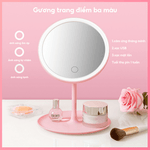 Tone màu c?a g??ng ?? bàn trang ?i?m có ?èn Led và nhi?u hình d?ng