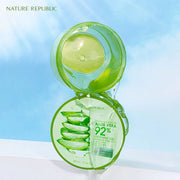 [Hàng t?ng không bán] Nature Republic Kem D??ng Da Soothing & Moisture Aloe Vera 92% Soothing Gel (Jar) 300ml - Rosslyn