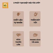 ?u ?i?m Kh?n ? Tóc ?a N?ng, Kh?n Qu?n Tóc G?i ??u Cao C?p, V?i Cotton M?m M?i Th?m Hút T?t