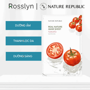 M?t N? Gi?y D??ng Da Nature Republic Real Nature Mask Sheet 23ml - Rosslyn - Rosslyn-vn