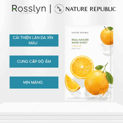 M?t N? Gi?y D??ng Da Nature Republic Real Nature Mask Sheet 23ml - Rosslyn - Rosslyn-vn