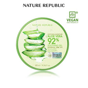 [Hàng t?ng không bán] Nature Republic Kem D??ng Da Soothing & Moisture Aloe Vera 92% Soothing Gel (Jar) 300ml - Rosslyn