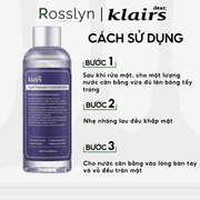 N??c Hoa H?ng C?p ?m Cho Da Nh?y C?m (Không Mùi) Klairs Supple Preparation Unscented Toner 180ml - KL000004 - Rosslyn - Rosslyn-vn