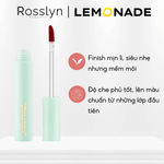 Son Kem M?n Lì Nh? Môi Chu?n Màu Lemonade Soaring Lipcream 3.7g - Màu 02- LN000025 - Rosslyn - Rosslyn-vn