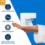Kem d??ng ?m ph?c h?i chuyên sâu và gi? da ?m m?n su?t 48H CERAVE MOISTURISING CREAM 340G - CR000007 - Rosslyn
