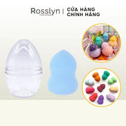 Mút trang ?i?m hình b?u kèm h?p nh?a màu xanh ti?n d?ng-QT160-Rosslyn