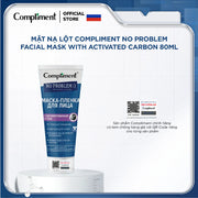 M?t n? l?t than ho?t tính Compliment No Problem Facial Mask With Activated Carbon làm s?ch sâu, thu nh? l? chân lông 80ml - CP000009 - Rosslyn