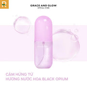 X?t d??ng tóc Grace & Glow Black Opium Silky Hair Mist Spray Soft and Silk hair with Golden Marula + Olive Oil 100ml - GG000012 - Rosslyn